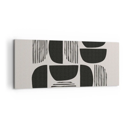 Lærredstryk - Billede på lærred - Halvhjertede arrangementer - 100x40 cm