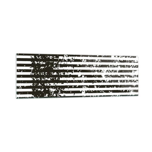 Billede på glas - Rytme og støj - 160x50 cm