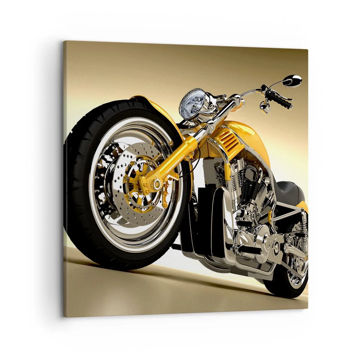 Lærredstryk - Billede på lærred - En drøm om styrke og hurtighed - 50x50 cm