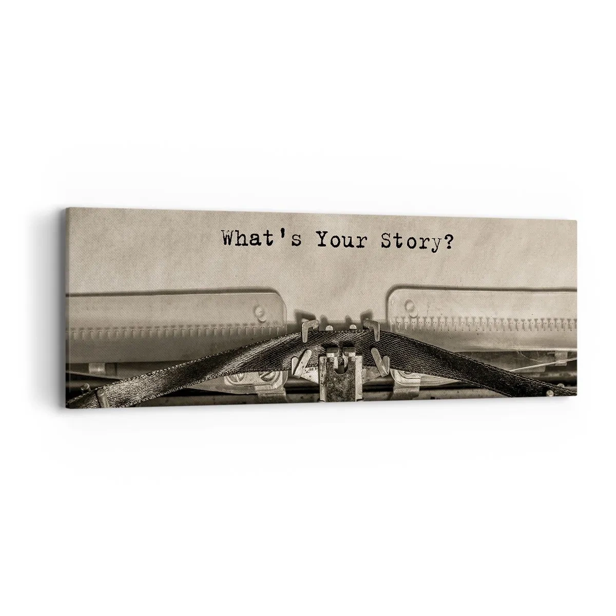 Lærredstryk - Billede på lærred - Fortæl mig - 90x30 cm