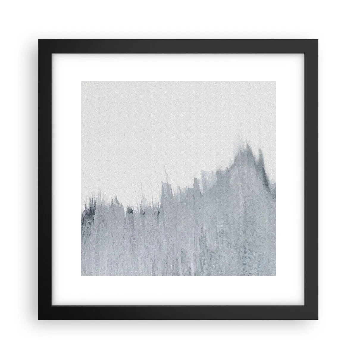 Plakat i sort ramme - Mystisk plade - 30x30 cm