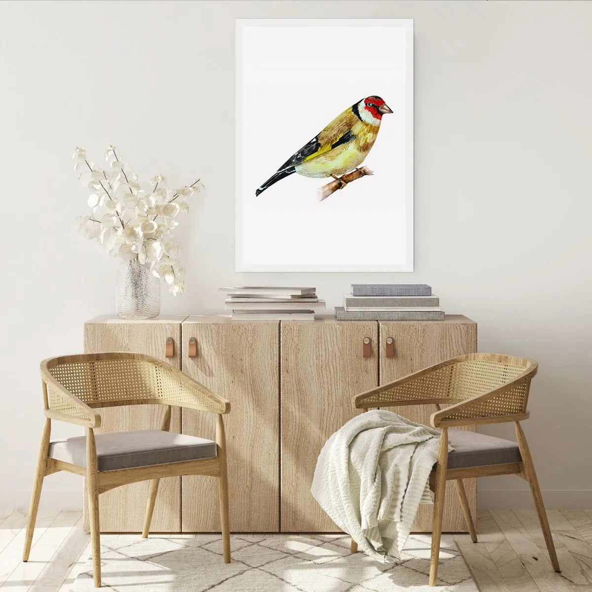 Plakat - Portræt af en fugl - 50x70 cm
