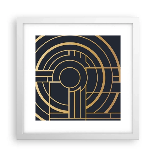 Plakat i hvid ramme - At vende tingene på hovedet - 30x30 cm