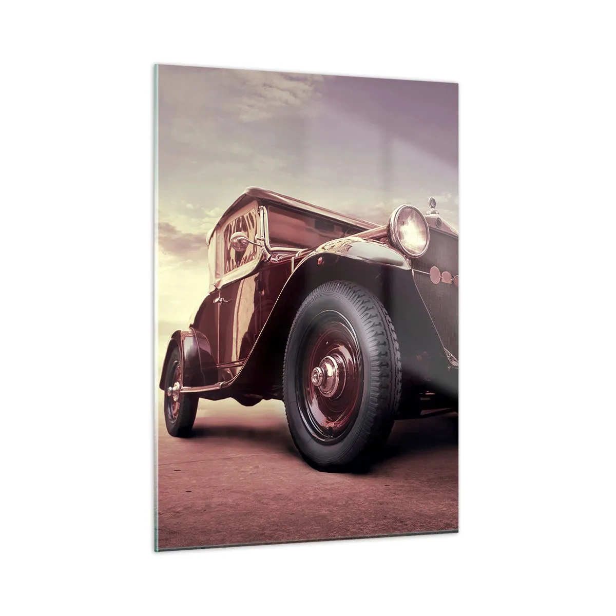 Billede på glas - Lad os gå tilbage til de gamle dage.... - 50x70 cm