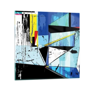 Billede på glas - At se verden fra en ny vinkel... - 30x30 cm
