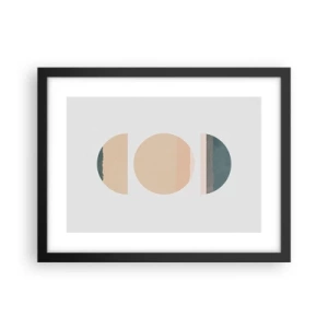 Plakat i sort ramme - Hjul for hjul - 40x30 cm