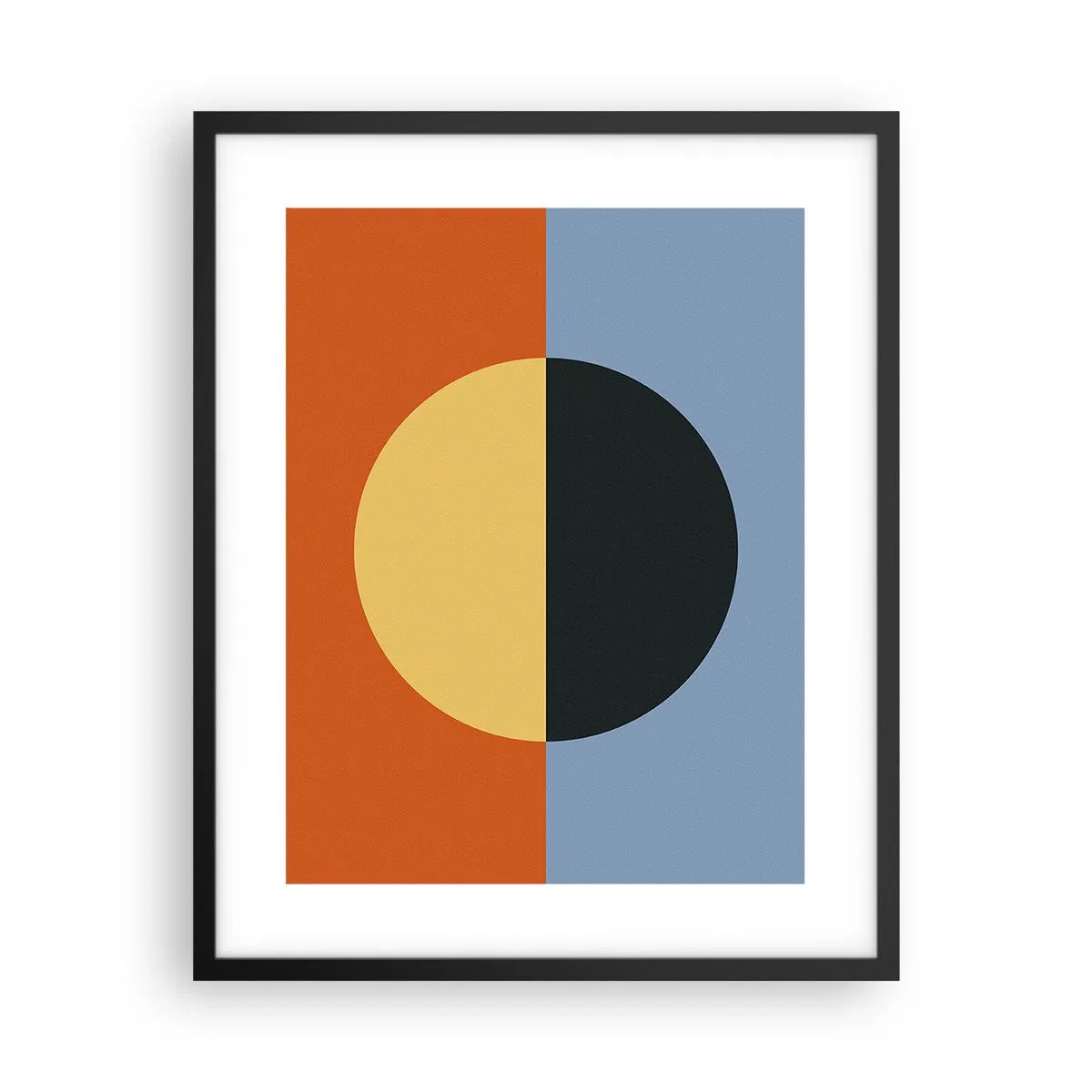 Plakat i sort ramme - En sammensætning af varme og kølighed - 40x50 cm