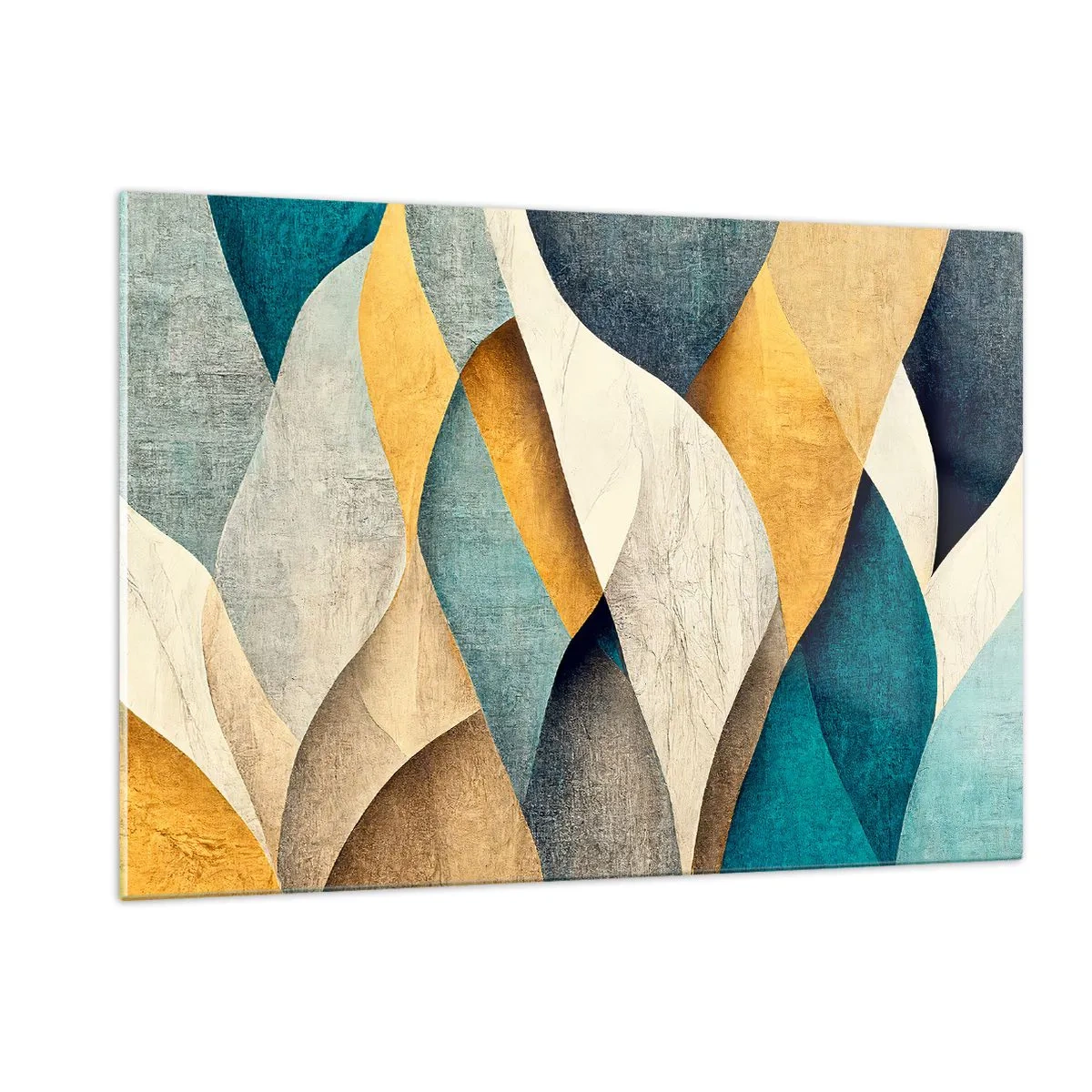 Billede på glas - Rytme og bølger - 120x80 cm