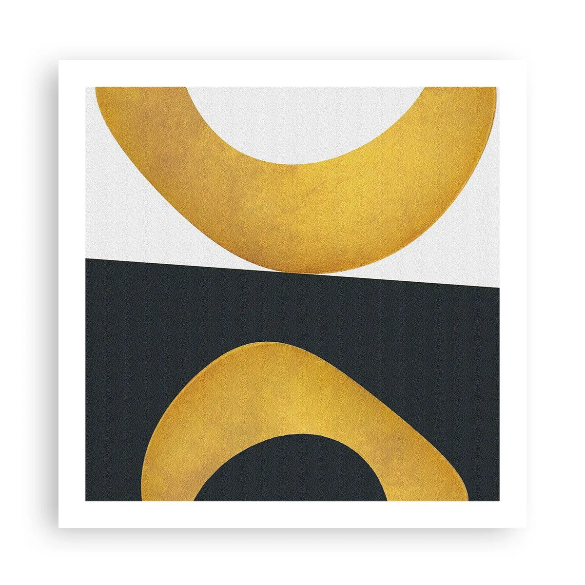 Plakat - Først: guld - 60x60 cm