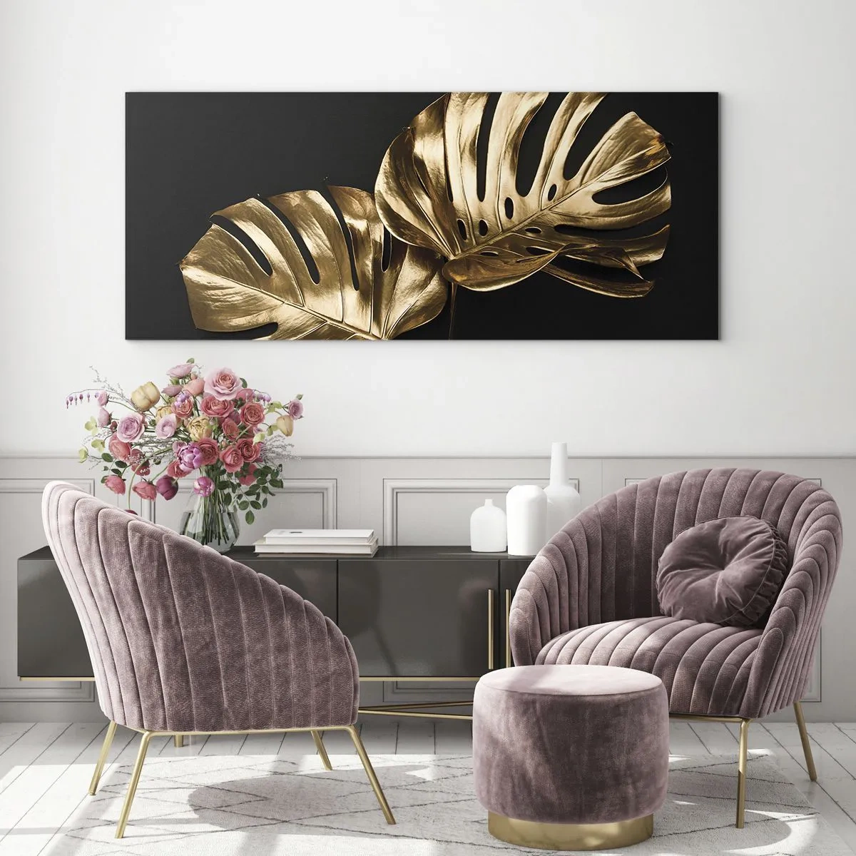 Billede på glas - Naturens skatte - 100x40 cm