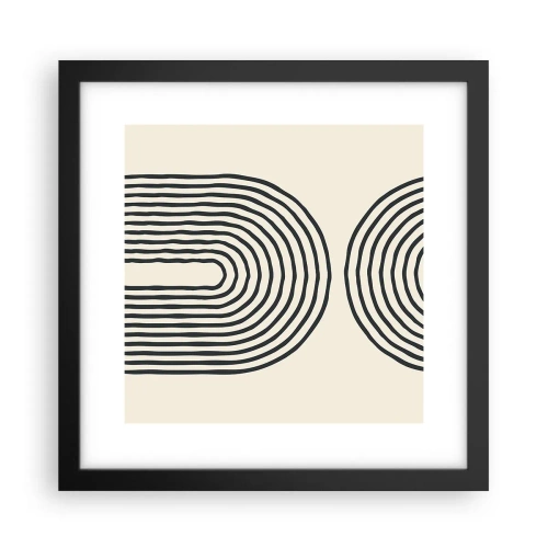 Plakat i sort ramme - Kommer snart... - 30x30 cm