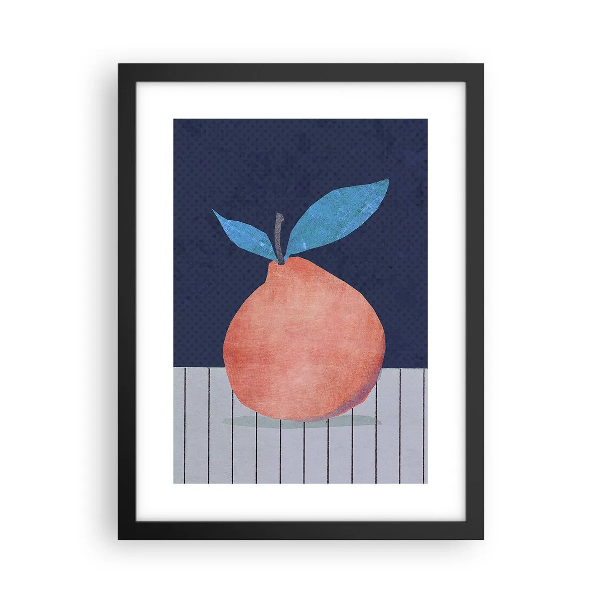 Plakat i sort ramme - Konveksitet og plan - 30x40 cm