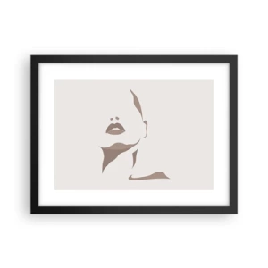 Plakat i sort ramme - Skabt af lys og skygge - 40x30 cm