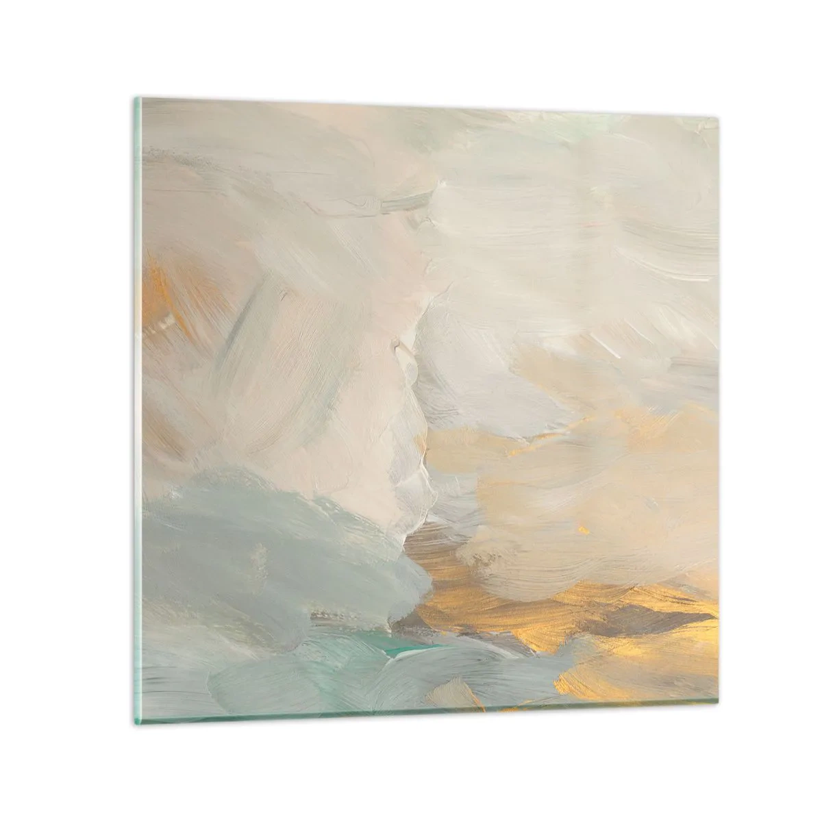Billede på glas - Abstraktion - blidhedens land - 40x40 cm