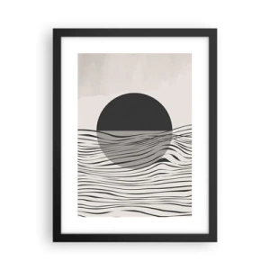 Plakat i sort ramme - Halvkomposition - 30x40 cm