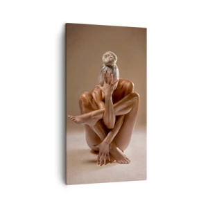 Lærredstryk - Billede på lærred - Enhed mellem krop og ånd - 45x80 cm