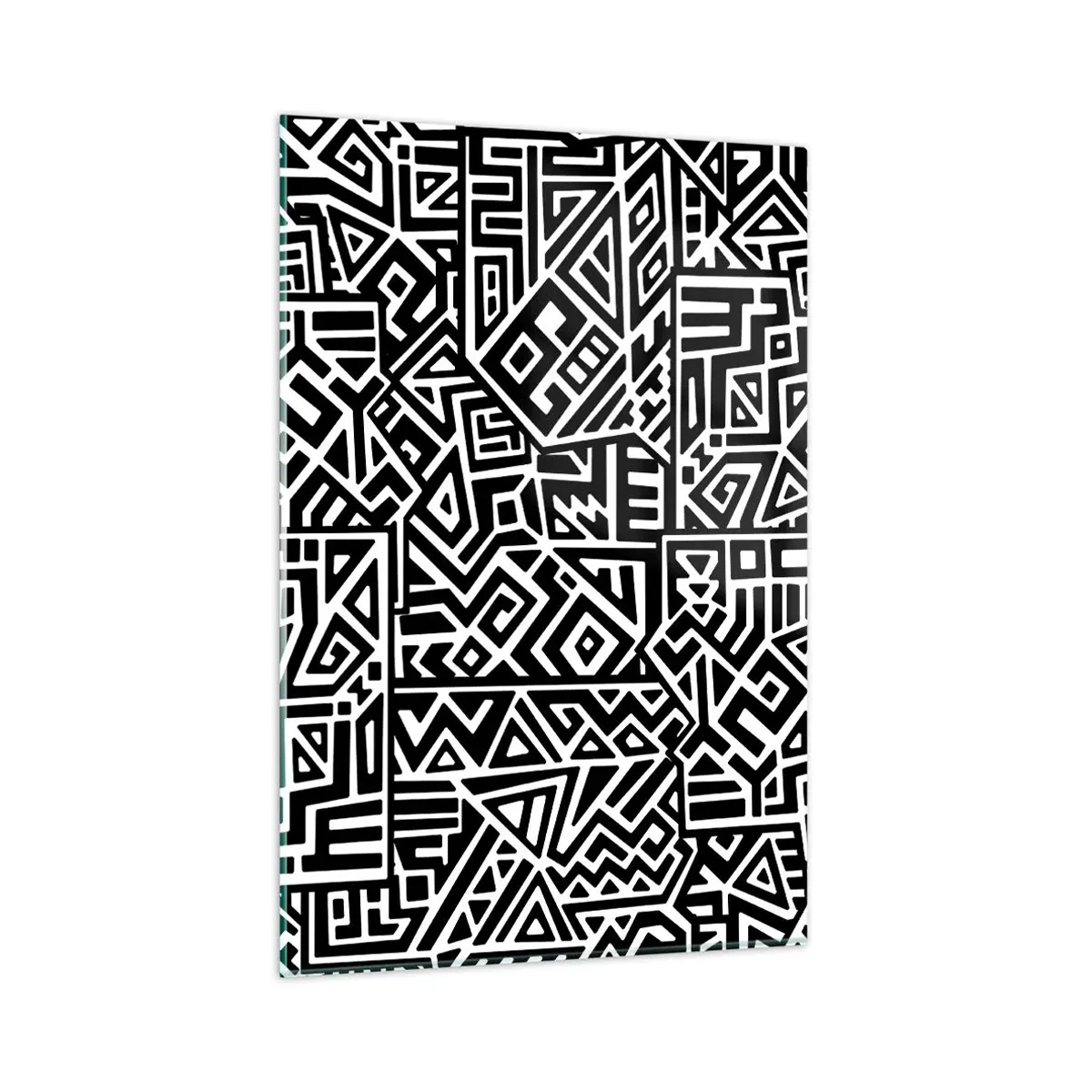 Billede på glas - Præcolumbiansk sammensætning - 80x120 cm