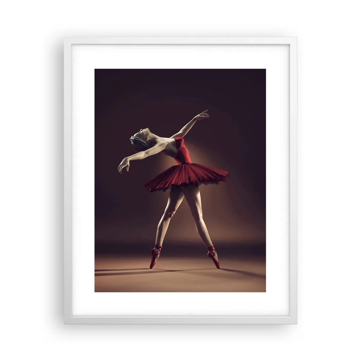 Plakat i hvid ramme - Prima ballerina - 40x50 cm