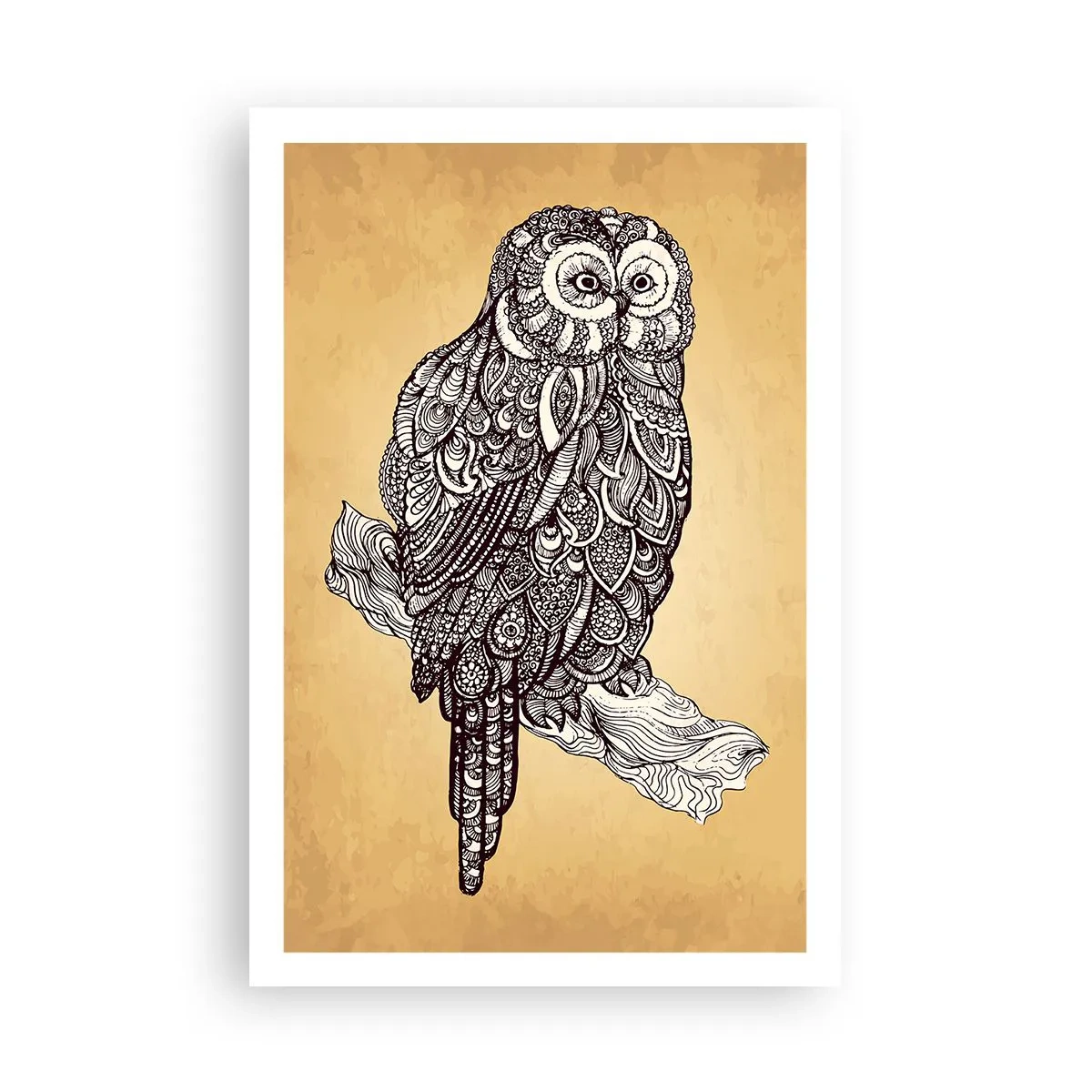 Plakat - Indviklede ornamenter af visdom - 61x91 cm