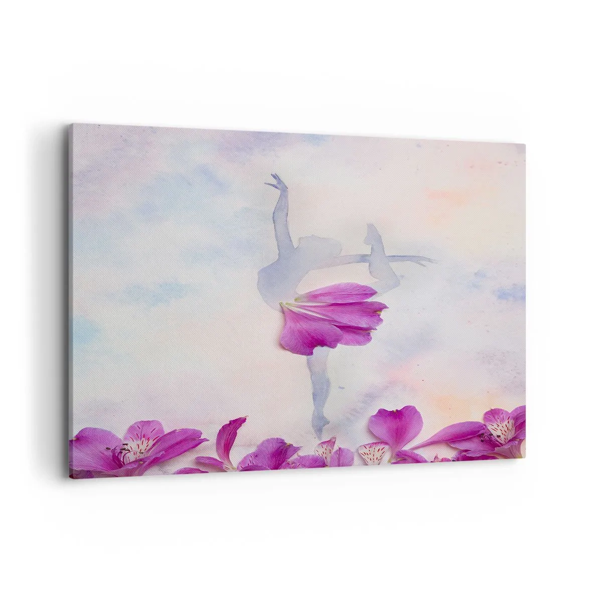 Lærredstryk - Billede på lærred - Delikat som en blomst - 120x80 cm