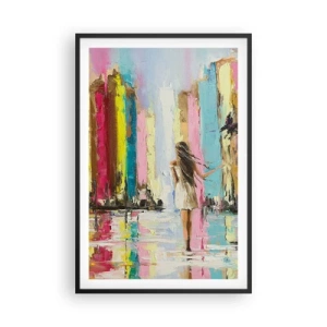 Plakat i sort ramme - Følg mig - 61x91 cm