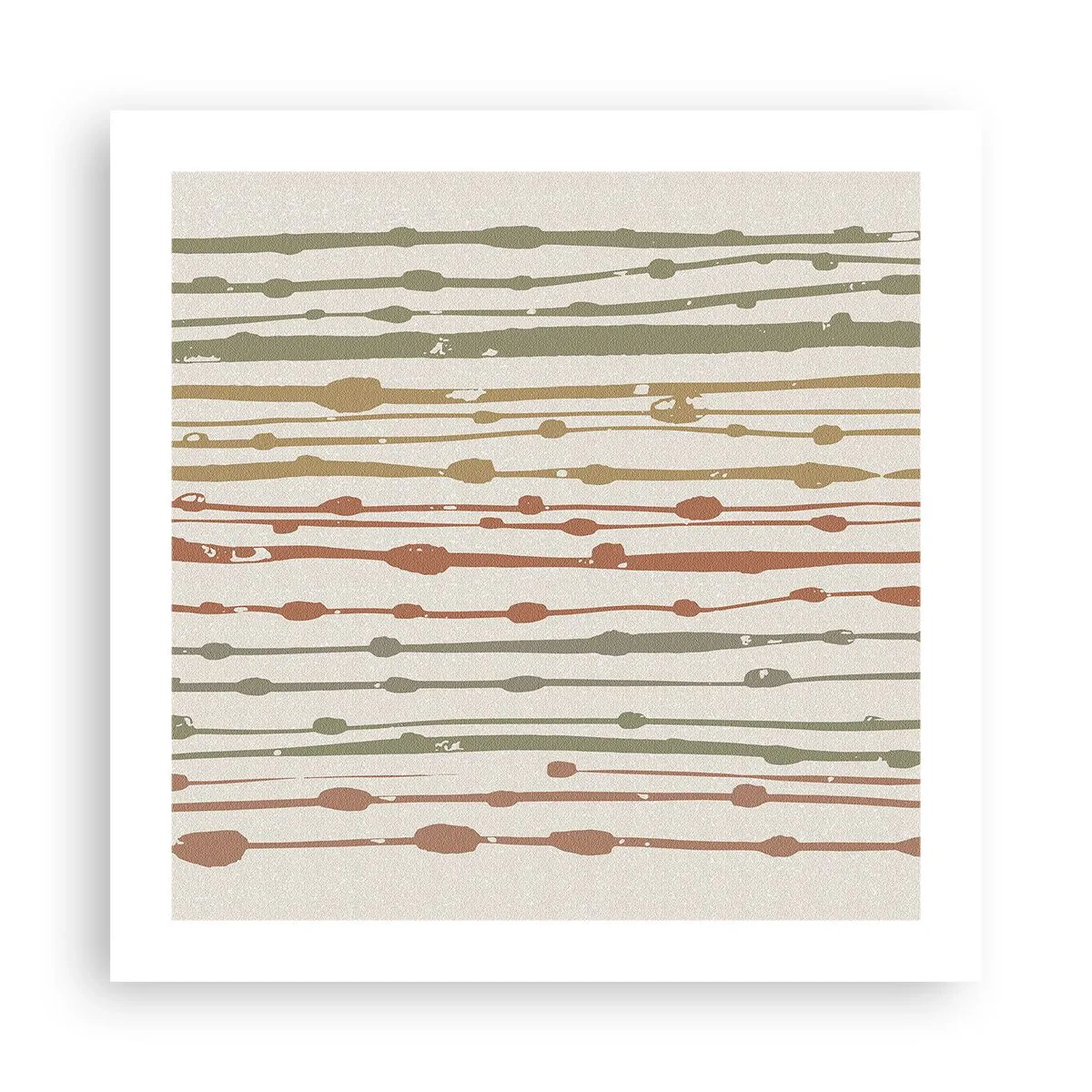 Plakat - Musikalsk farvenotation - 50x50 cm