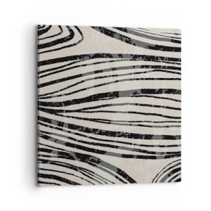 Lærredstryk - Billede på lærred - Et spild af linjer - 70x70 cm