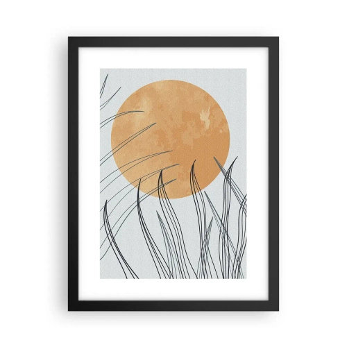 Plakat i sort ramme - Altid mod solen - 30x40 cm
