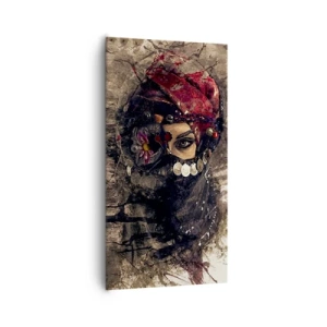 Lærredstryk - Billede på lærred - Foruroligende for at sige det mildt - 65x120 cm