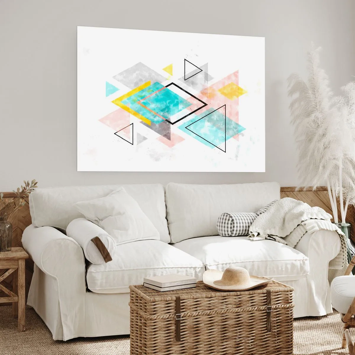 Plakat - Geometrisk leg - 50x40 cm