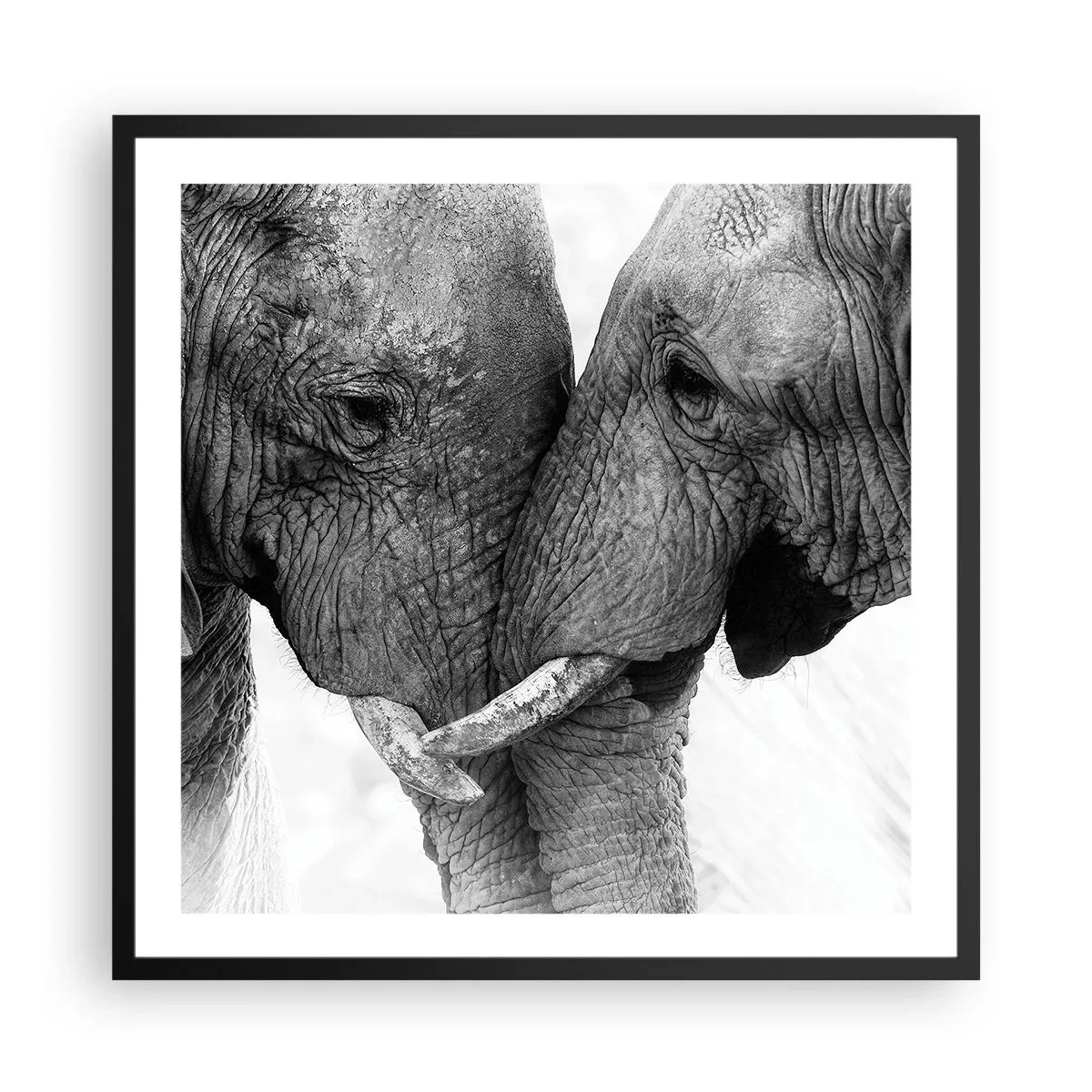 Plakat i sort ramme - Hjertelig tilståelse - 60x60 cm