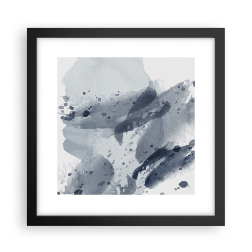 Plakat i sort ramme - En undersøgelse af vandets natur - 30x30 cm