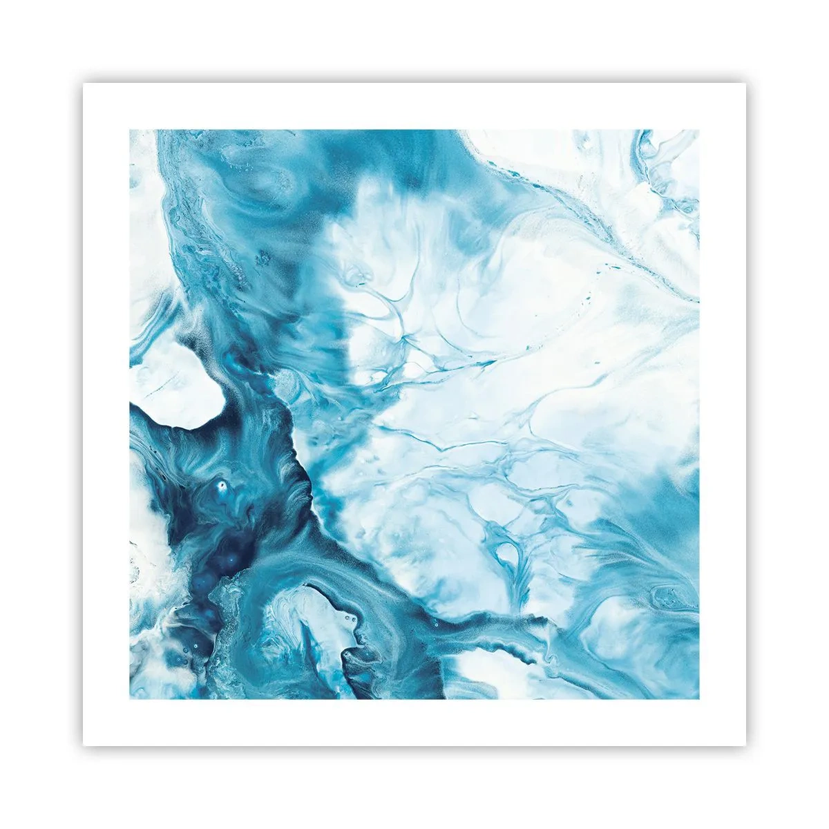 Plakat - Blå koncert - 50x50 cm