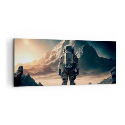 Lærredstryk - Billede på lærred - En ny udfordring - 100x40 cm