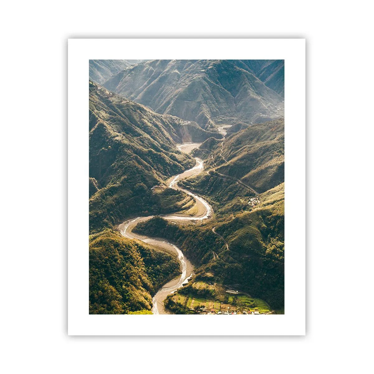 Plakat - Direkte fra hjertet af bjergene - 40x50 cm