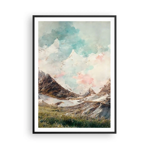 Plakat i sort ramme - Stenede knive - 70x100 cm