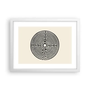 Plakat i hvid ramme - Mystisk orden - 40x30 cm