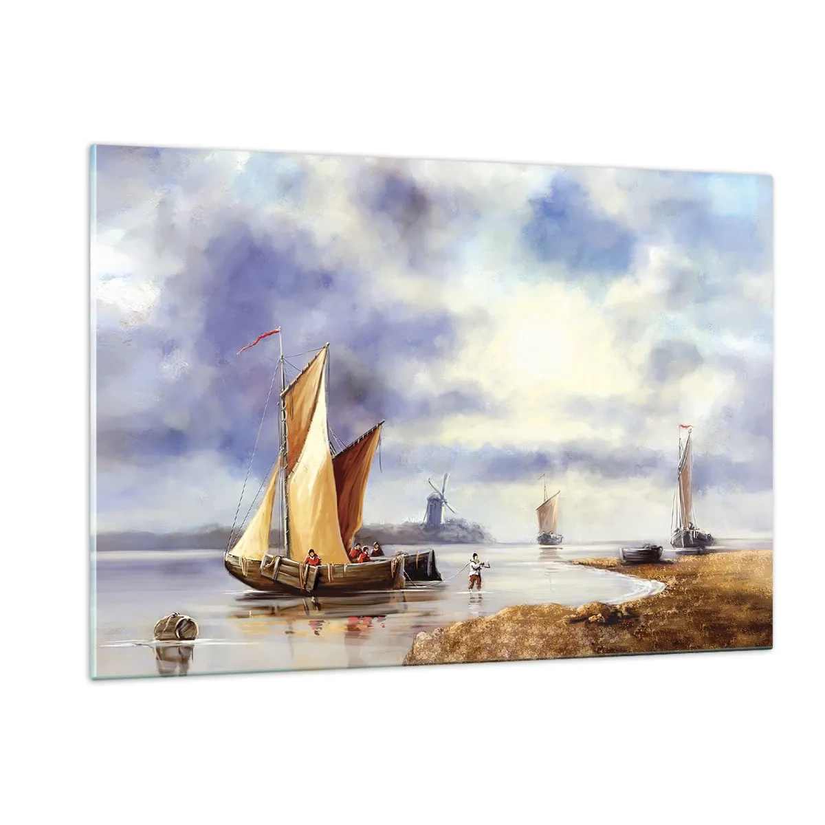 Billede på glas - Sømændenes tilbagevenden - 120x80 cm