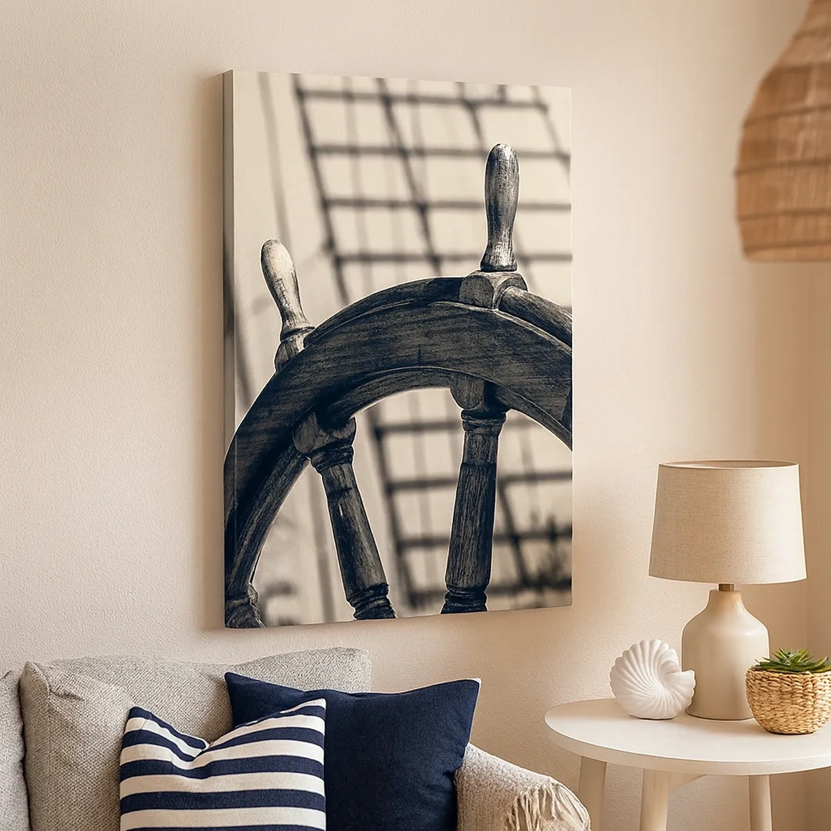 Lærredstryk - Billede på lærred - Historier om havet - 50x70 cm