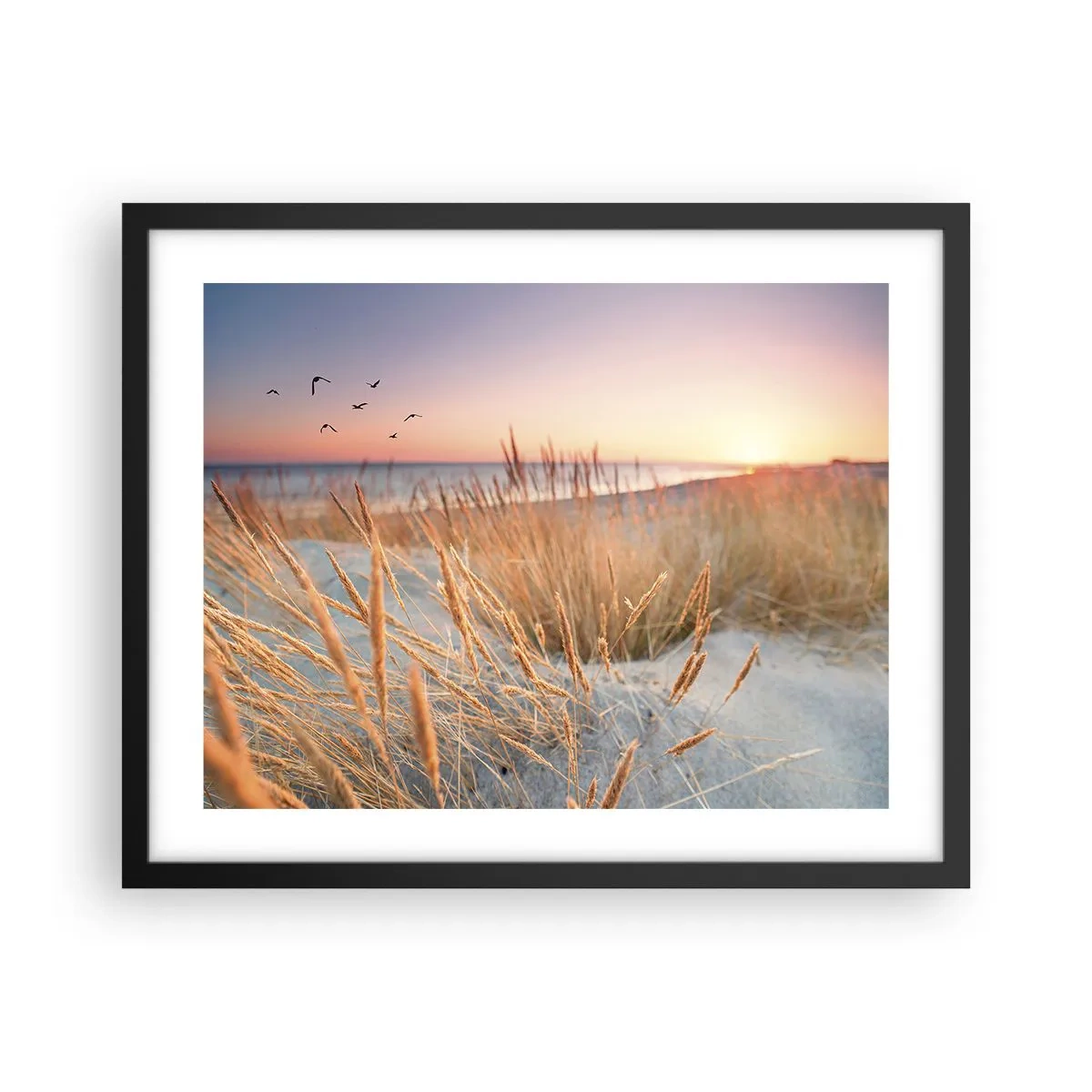 Plakat i sort ramme - Baltisk vuggevise - 50x40 cm