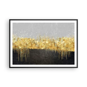 Plakat i sort ramme - Indad og opad - 100x70 cm