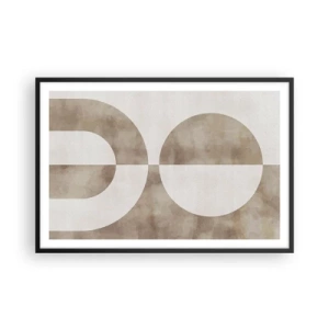 Plakat i sort ramme - Ligheder og forskelle - 91x61 cm