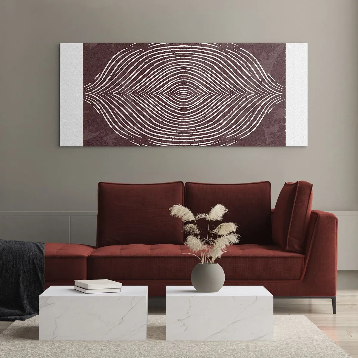 Billede på glas - Rummet taler - 100x40 cm
