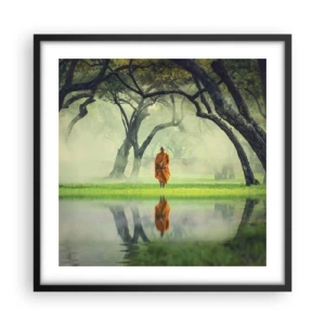 Plakat i sort ramme - På vej mod oplysning - 50x50 cm