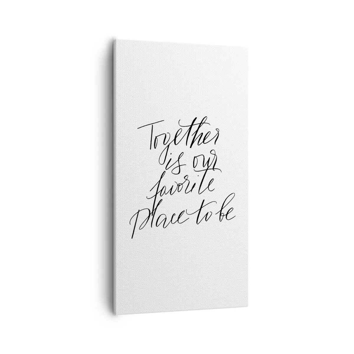 Lærredstryk - Billede på lærred - Føler du det også? - 55x100 cm