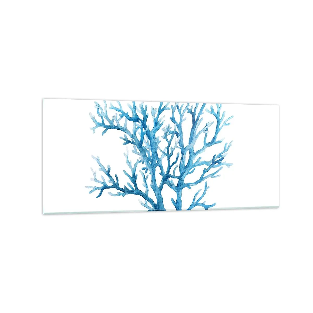 Billede på glas - Marint filigran - 120x50 cm