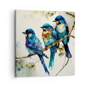 Lærredstryk - Billede på lærred - Er han fornærmet? - 50x50 cm