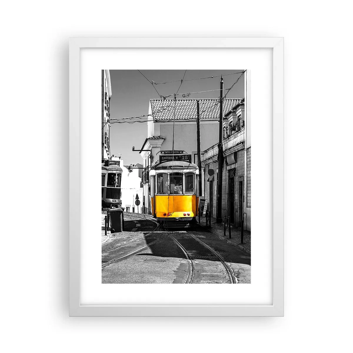 Plakat i hvid ramme - Lissabons ånd - 30x40 cm