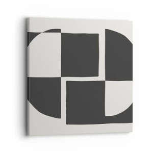 Lærredstryk - Billede på lærred - Antitese - syntese - 40x40 cm