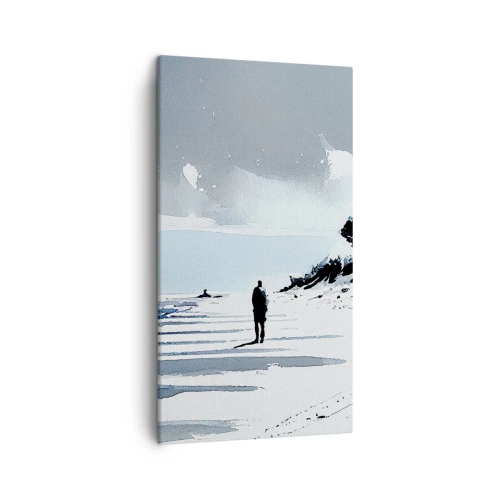 Lærredstryk - Billede på lærred - Alene - 45x80 cm